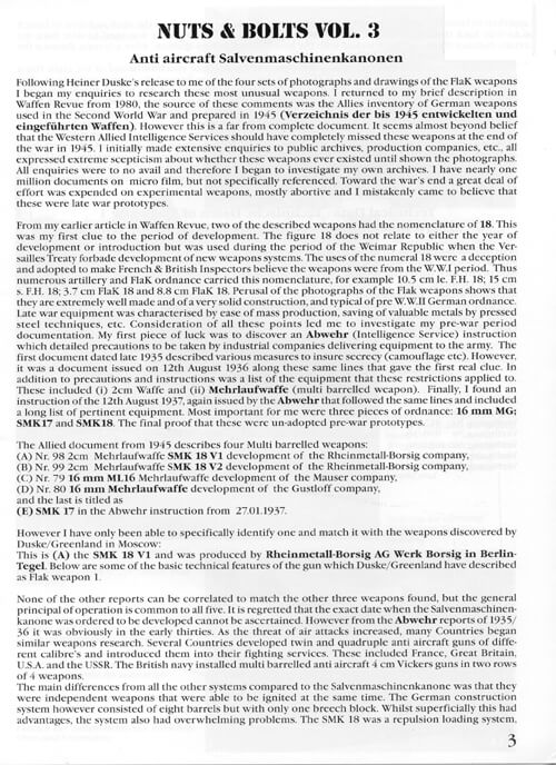 Volume 03: Experimental Flakweapons No.1 - Salvenmaschinenkanonen Typ 1 & Typ 2