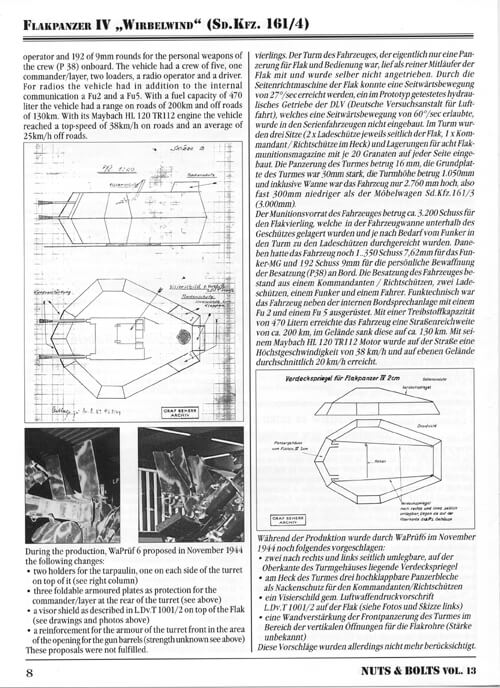 Nuts & Bolts Vol.13, Flakpanzer IV – „Wirbelwind“ (2cm Flak 38-Vierling ...